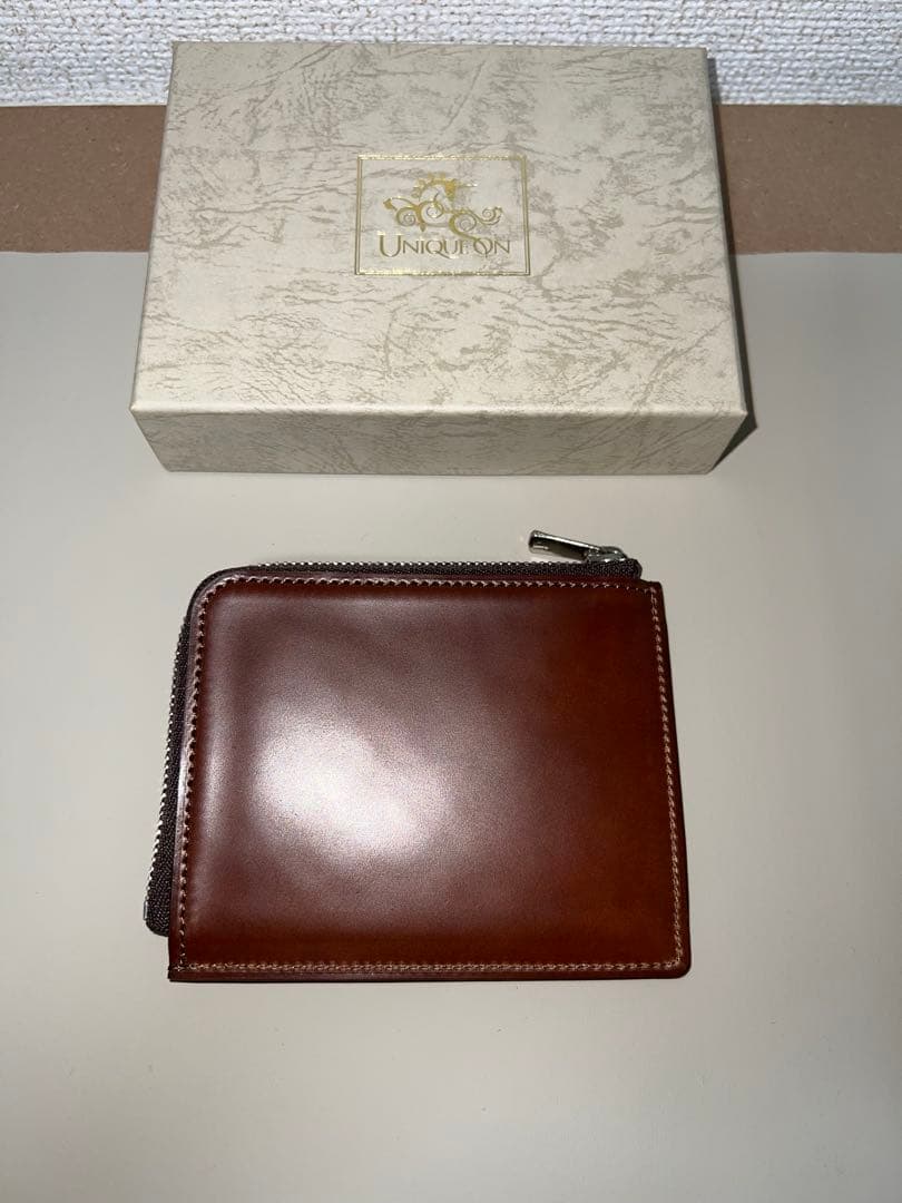 レーデルオガワ　UNIQUEON ユニコーン　オイルコードバンミニウォレット