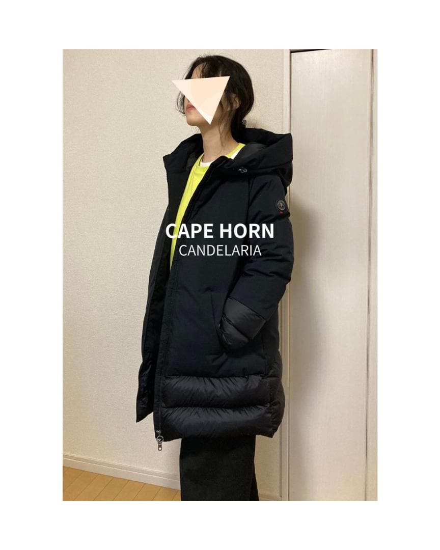 【美品】CAPEHORN カンデラリア 黒 ダウンコート