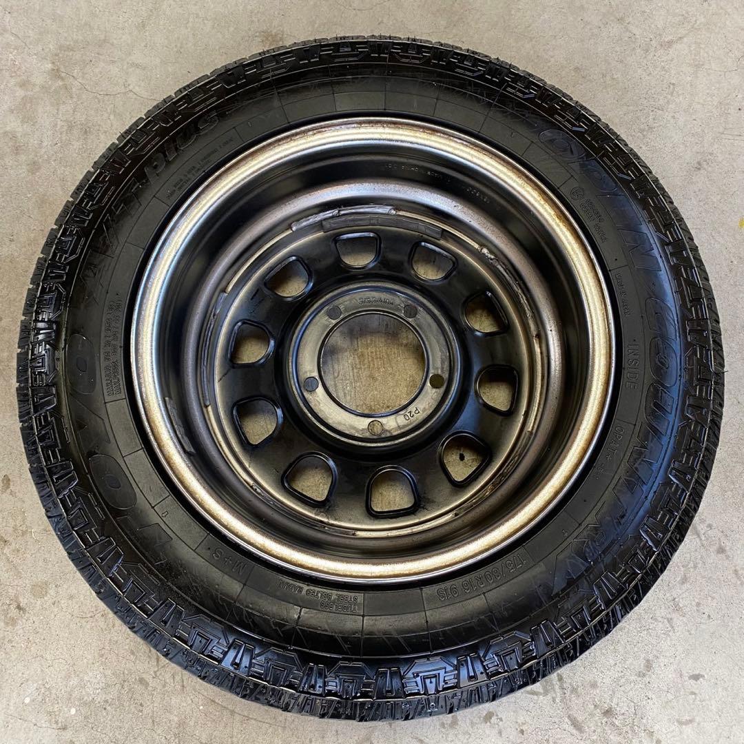 ジムニー オリジン 鉄心 175/80R16 6J +20タイヤホイールセット