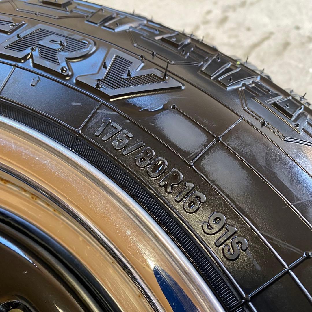 ジムニー オリジン 鉄心 175/80R16 6J +20タイヤホイールセット