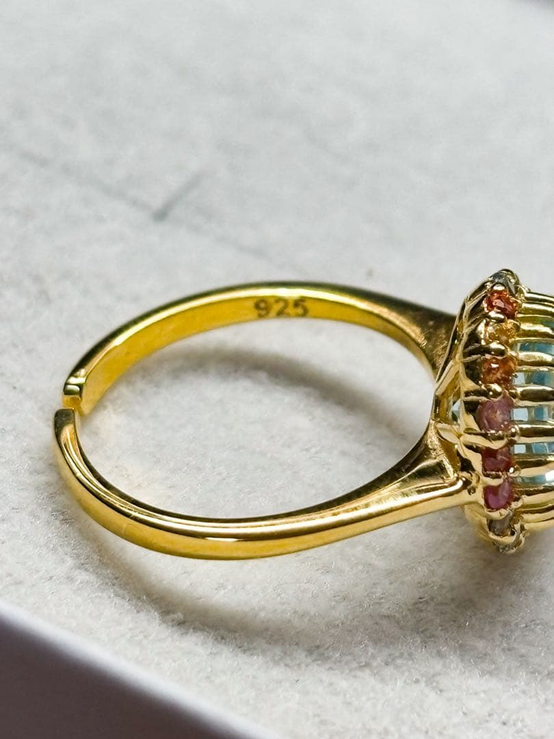 【ki-ko】ビジュソフィア　ポンポネ風リング