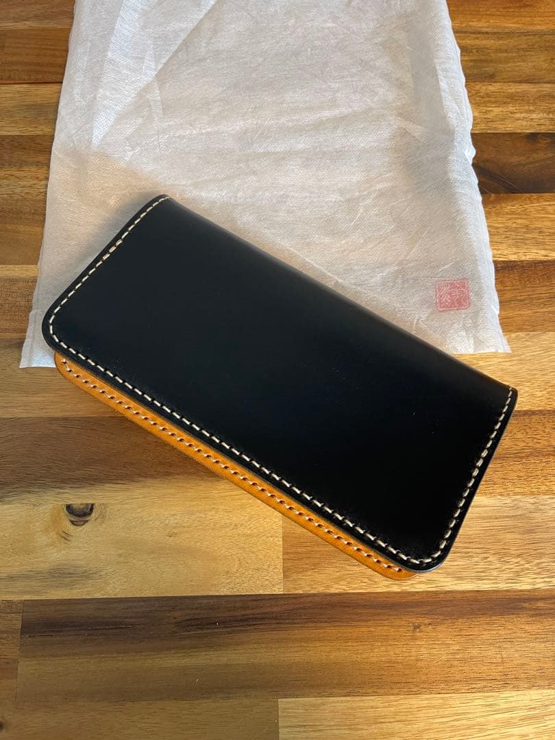 黒羽 クロウ CROW CBM-195-BR ブライドルレザー 長財布ブッテーロ