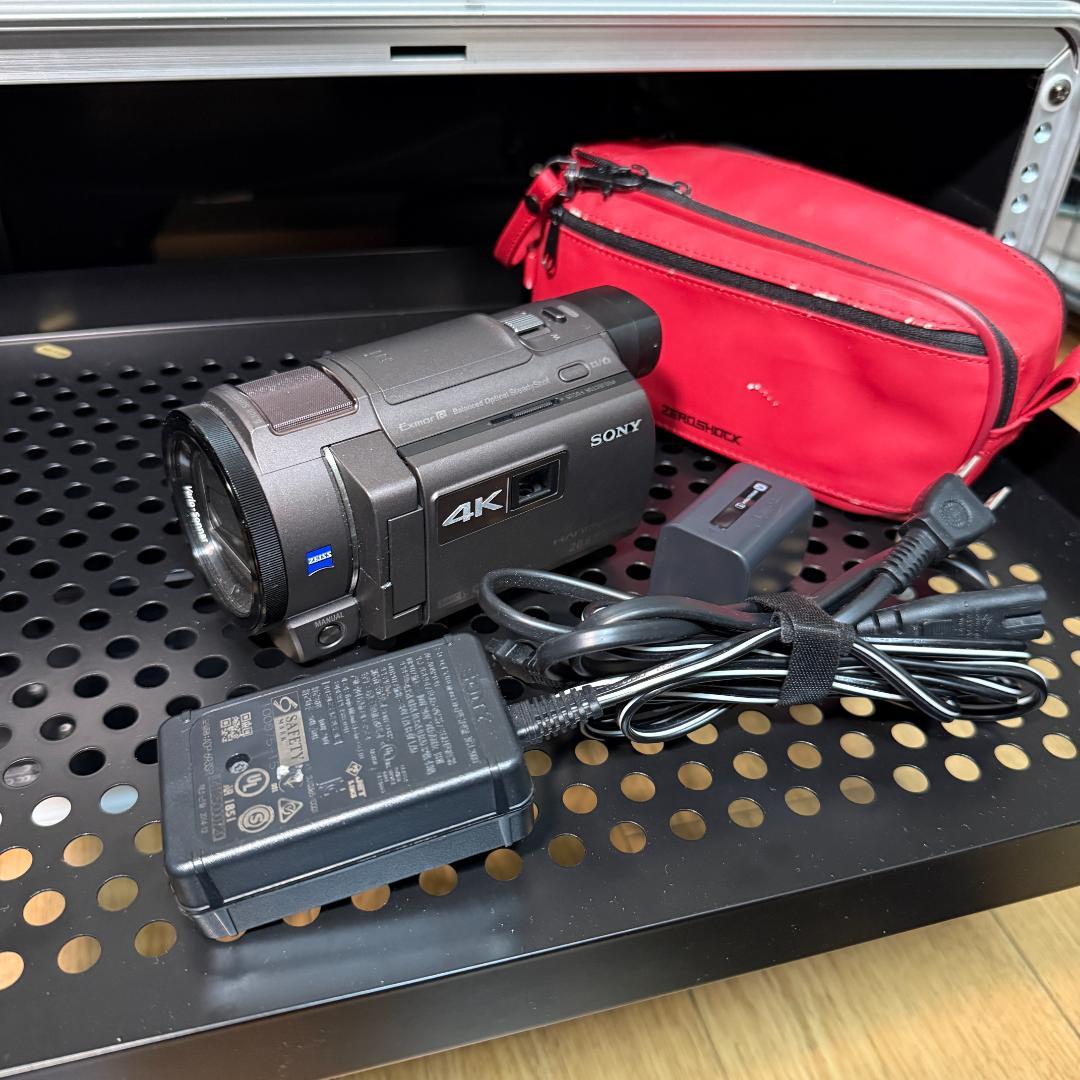 【動作確認済】【防湿庫保管】SONY 4K Handycam FDR-AXP35