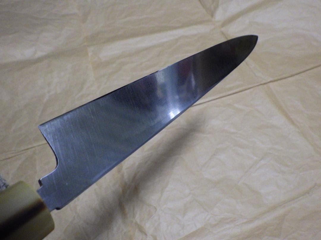 て*虫様 京都/有次★特製/柳刃刺身包丁刃渡尺0寸/白鋼★水牛柄・手研ぎ済み