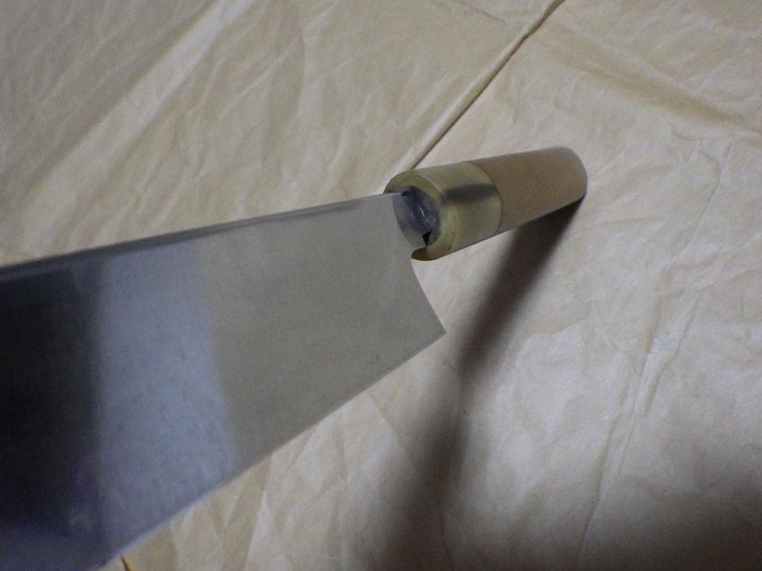 て*虫様 京都/有次★特製/柳刃刺身包丁刃渡尺0寸/白鋼★水牛柄・手研ぎ済み