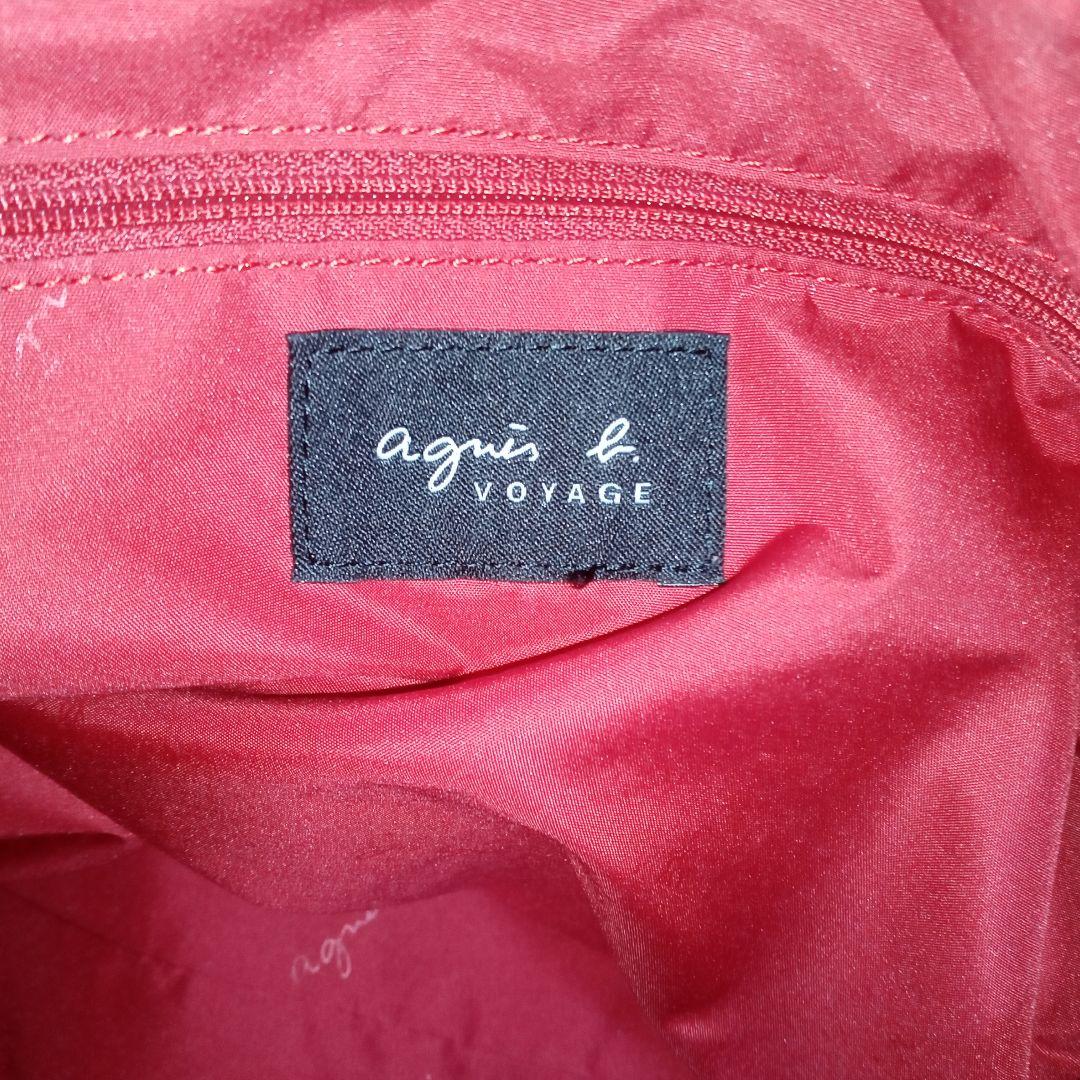【未使用】agnes b. ナイロン×レザートートバッグ A4 肩掛け鞄