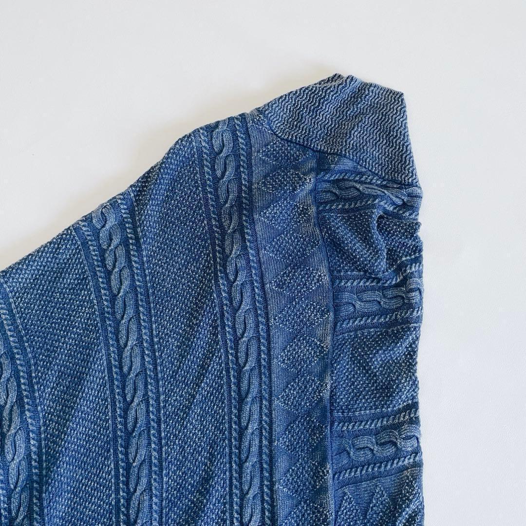 ローレンラルフローレン ポンチョ ケーブルニット コットン くるみボタン