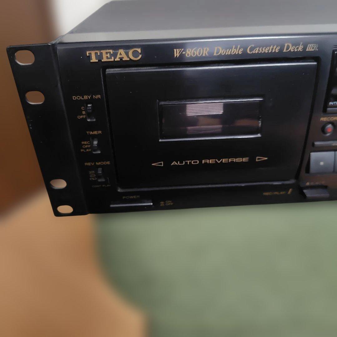 【希少】ダブルカセットデッキ　TEAC　W-860R　ブラック