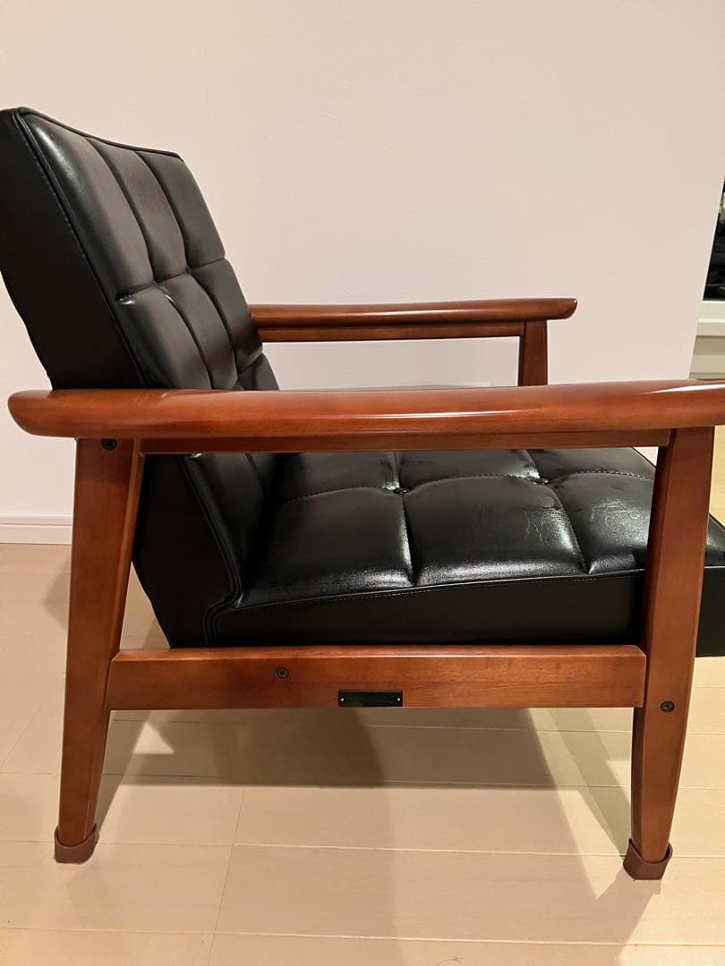 カリモク60 Kチェア 1シーター スタンダードブラック　送料込み