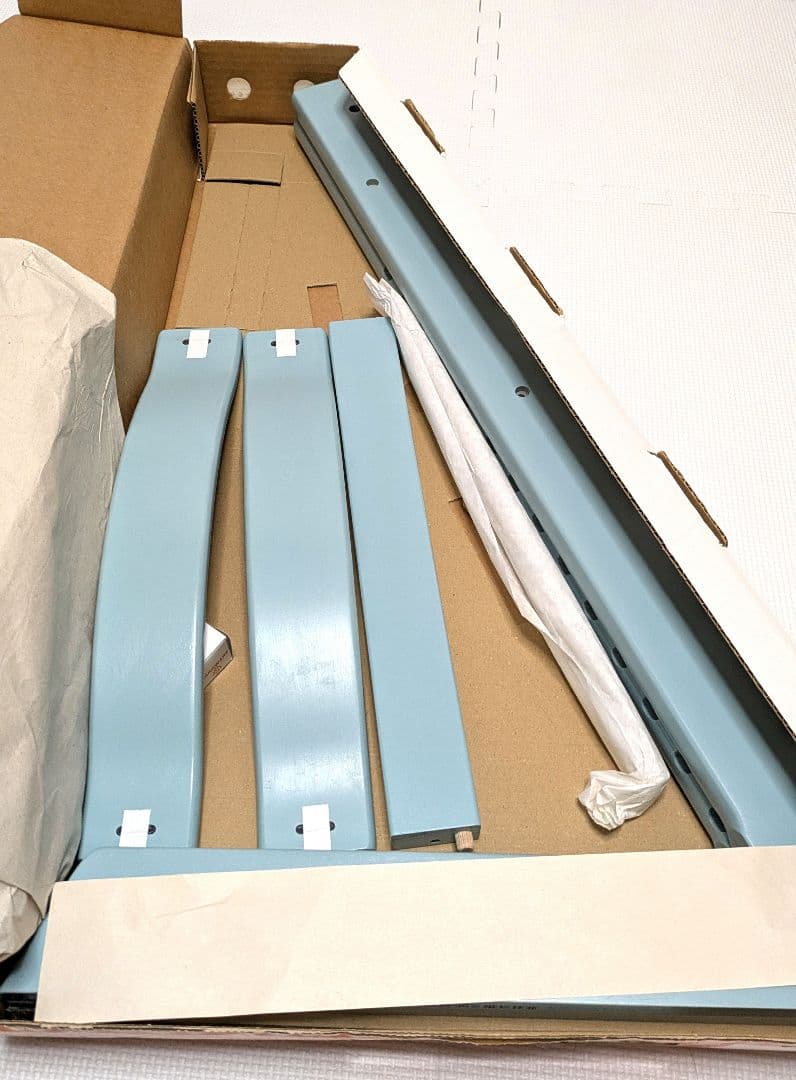 【ほぼ未使用】トリップトラップ　ベビーチェア　アクアブルー　シリアル6