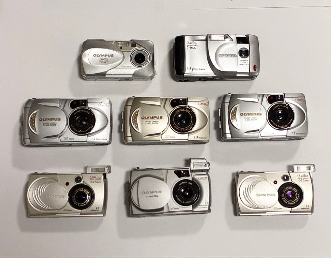 【OLYMPUS／コンパクトデジタルカメラ】8台セット（CAMEDIAシリーズ）