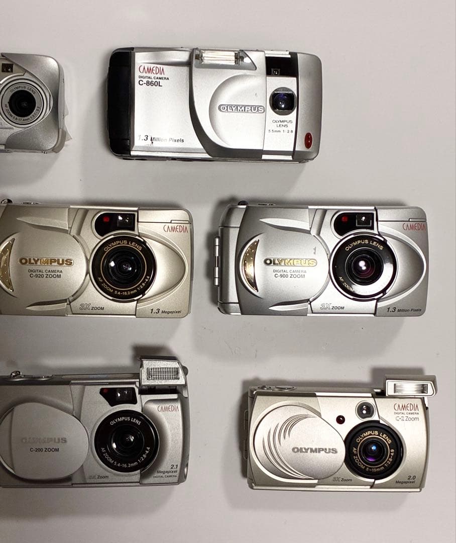 【OLYMPUS／コンパクトデジタルカメラ】8台セット（CAMEDIAシリーズ）