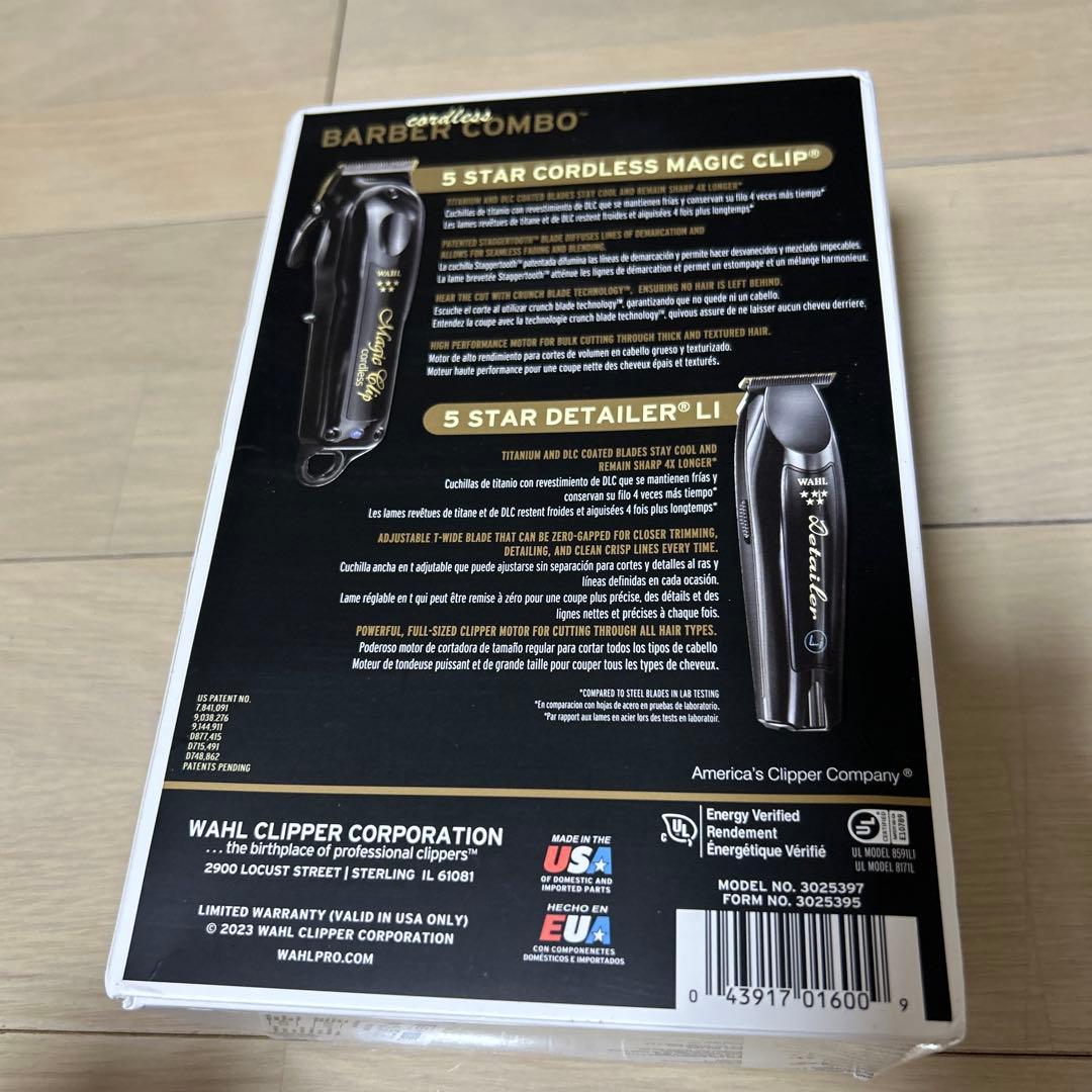 未使用品WAHL cordless BARBER COMBO バリカン