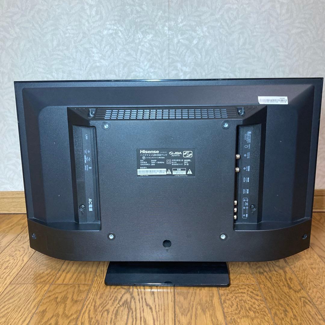 【美品】2020年製 Hisense 24型テレビ リモコン&カード付 送料込