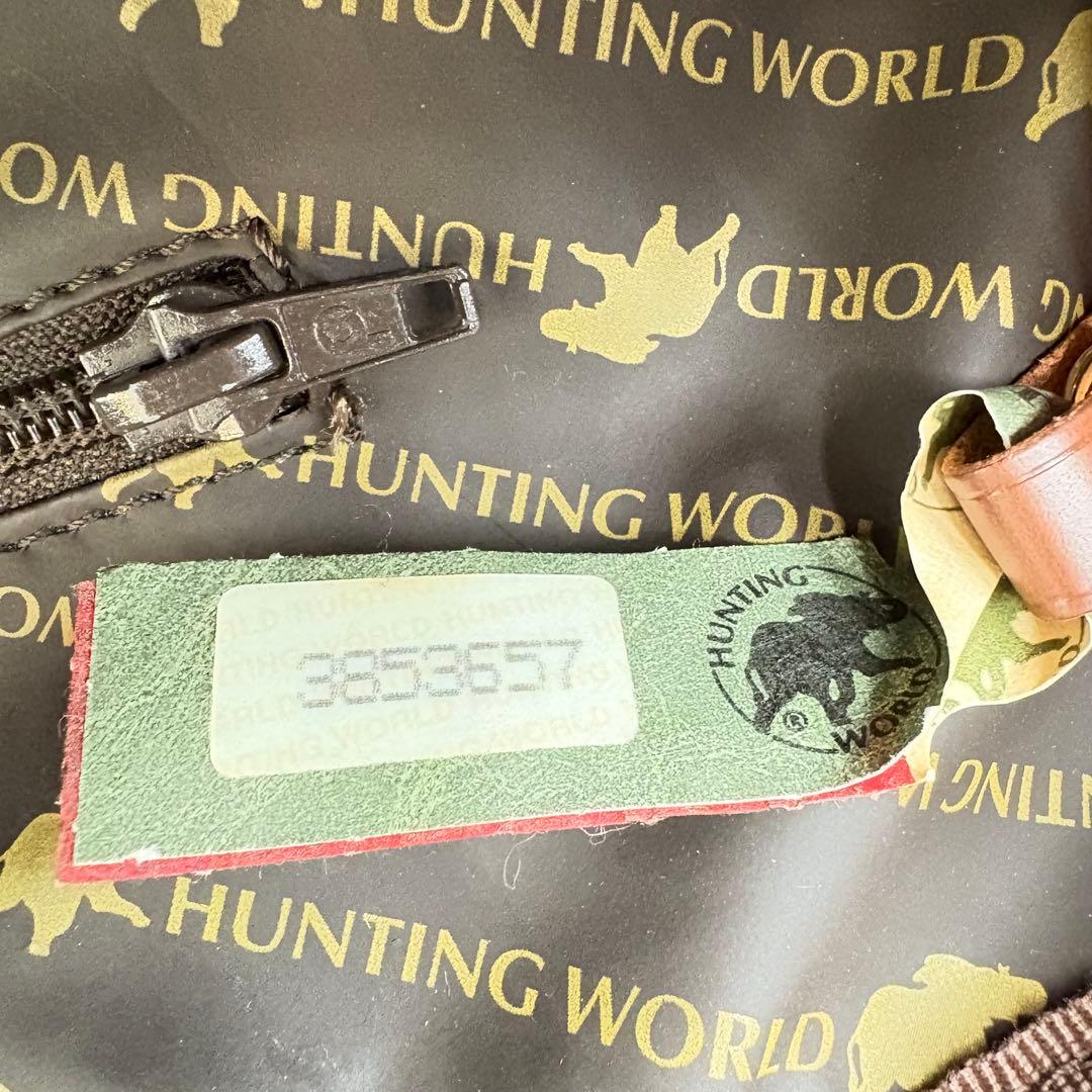 ハンティングワールド ボストンバッグ カーキ ブラウン 0712-S6503t