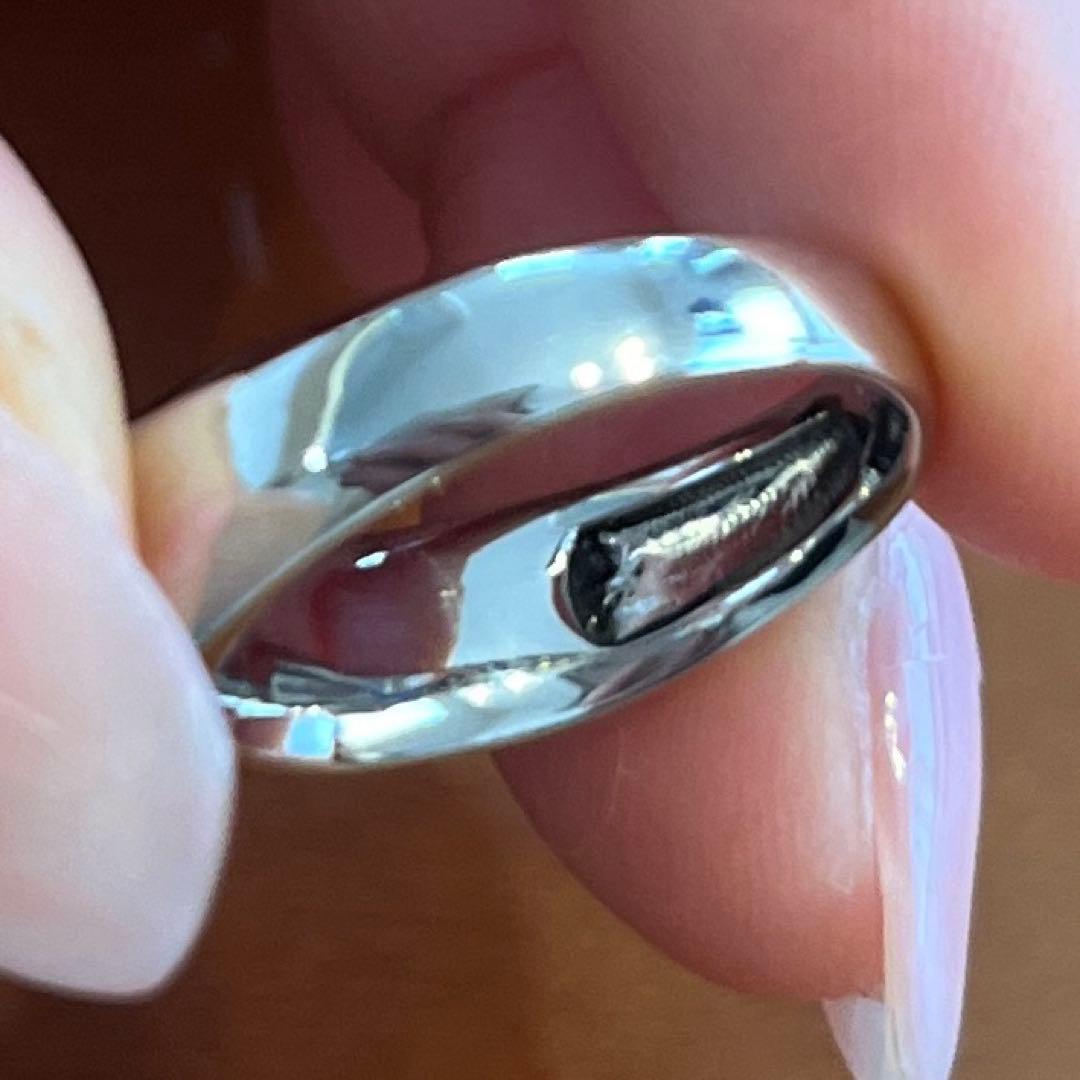 プラチナオニキスダイヤモンドリング　約12.5号