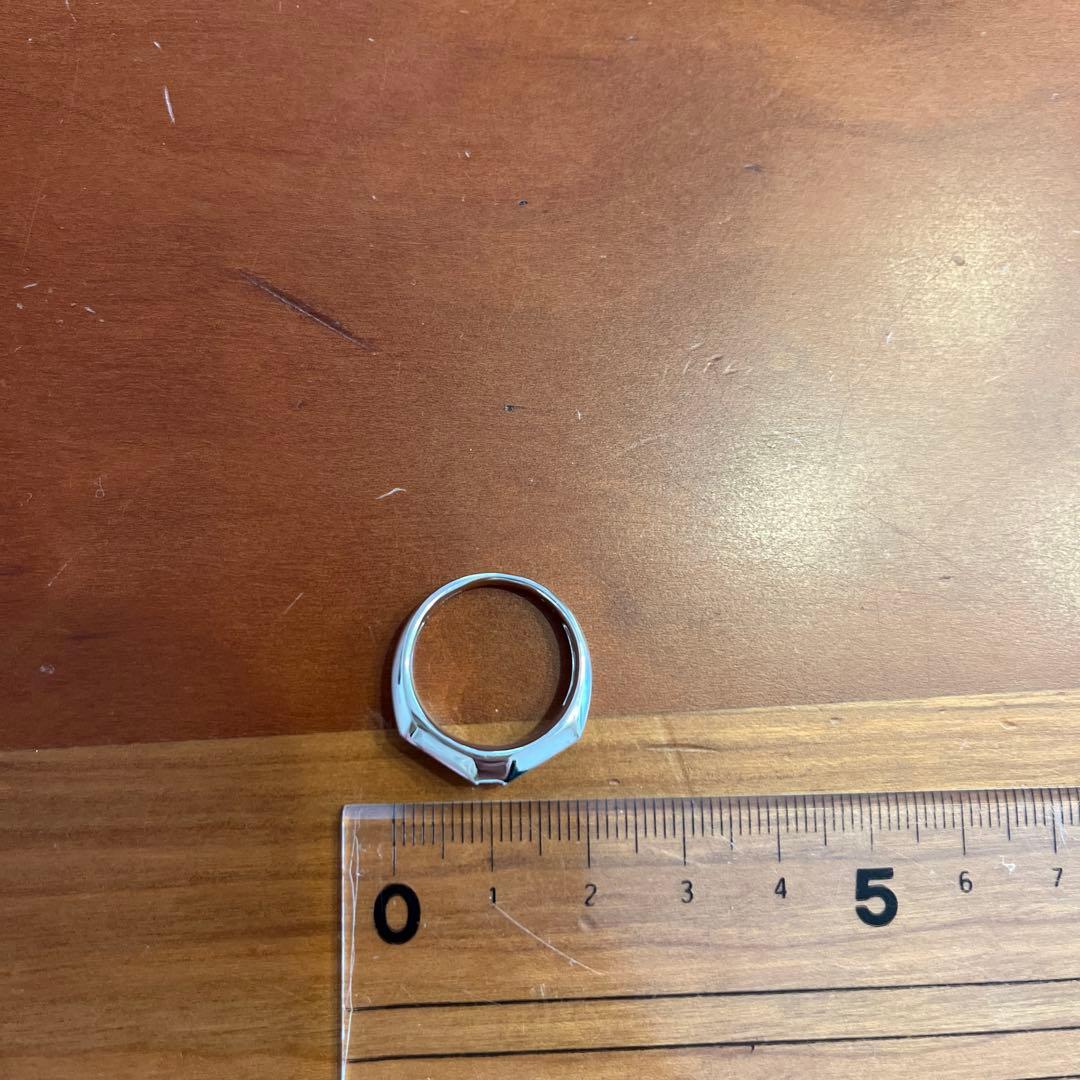 プラチナオニキスダイヤモンドリング　約12.5号