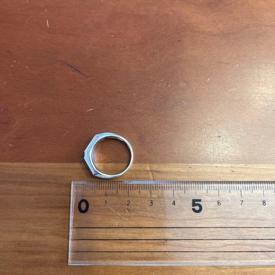 プラチナオニキスダイヤモンドリング　約12.5号