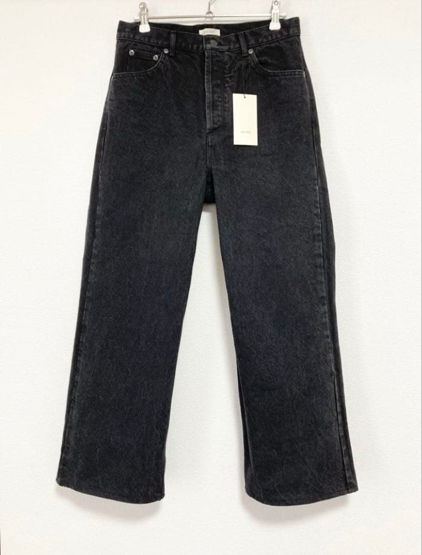 新品★ セミワイド デニムパンツ ブラック DESPRES ¥26400
