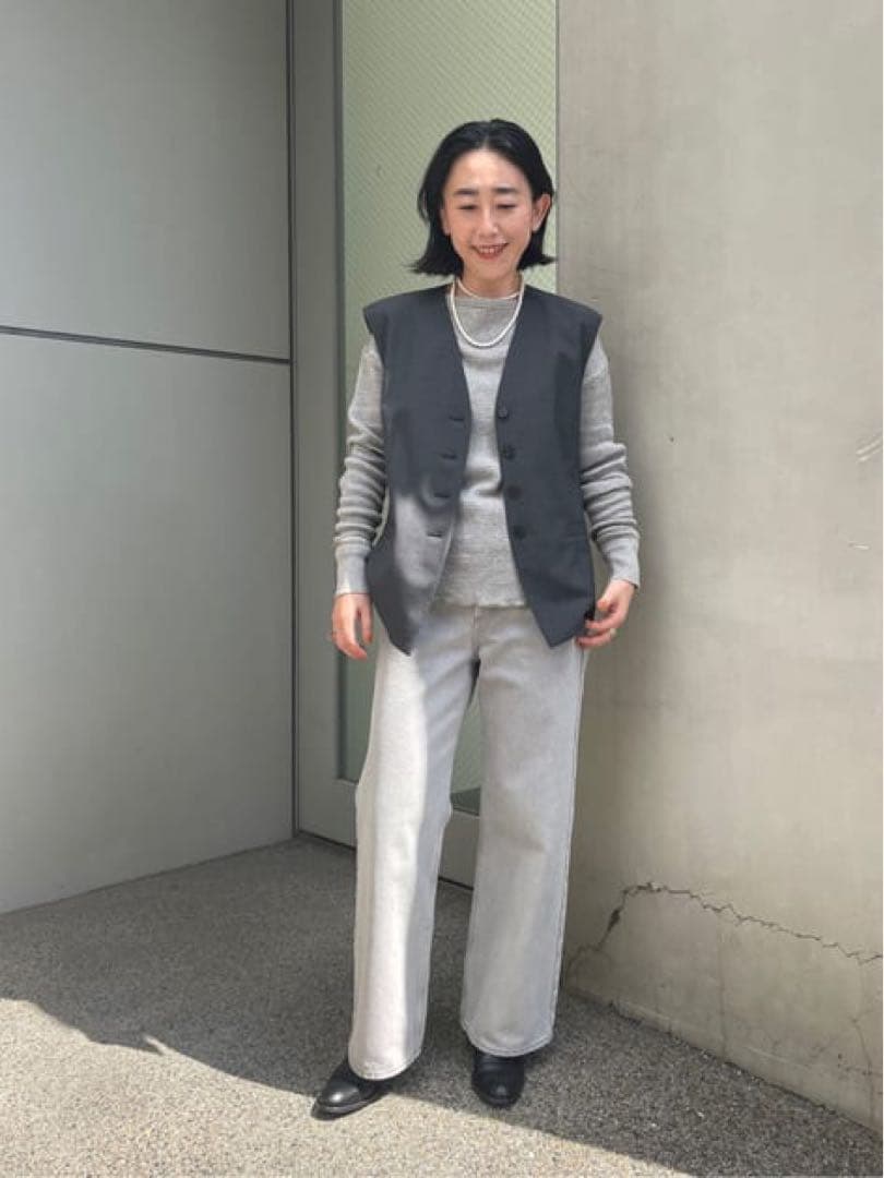 新品★ セミワイド デニムパンツ ブラック DESPRES ¥26400