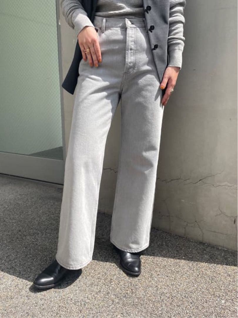 新品★ セミワイド デニムパンツ ブラック DESPRES ¥26400