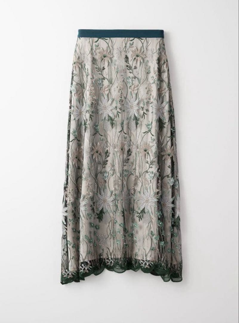 スカート MURRAL Everlasting embroidery lace skirt