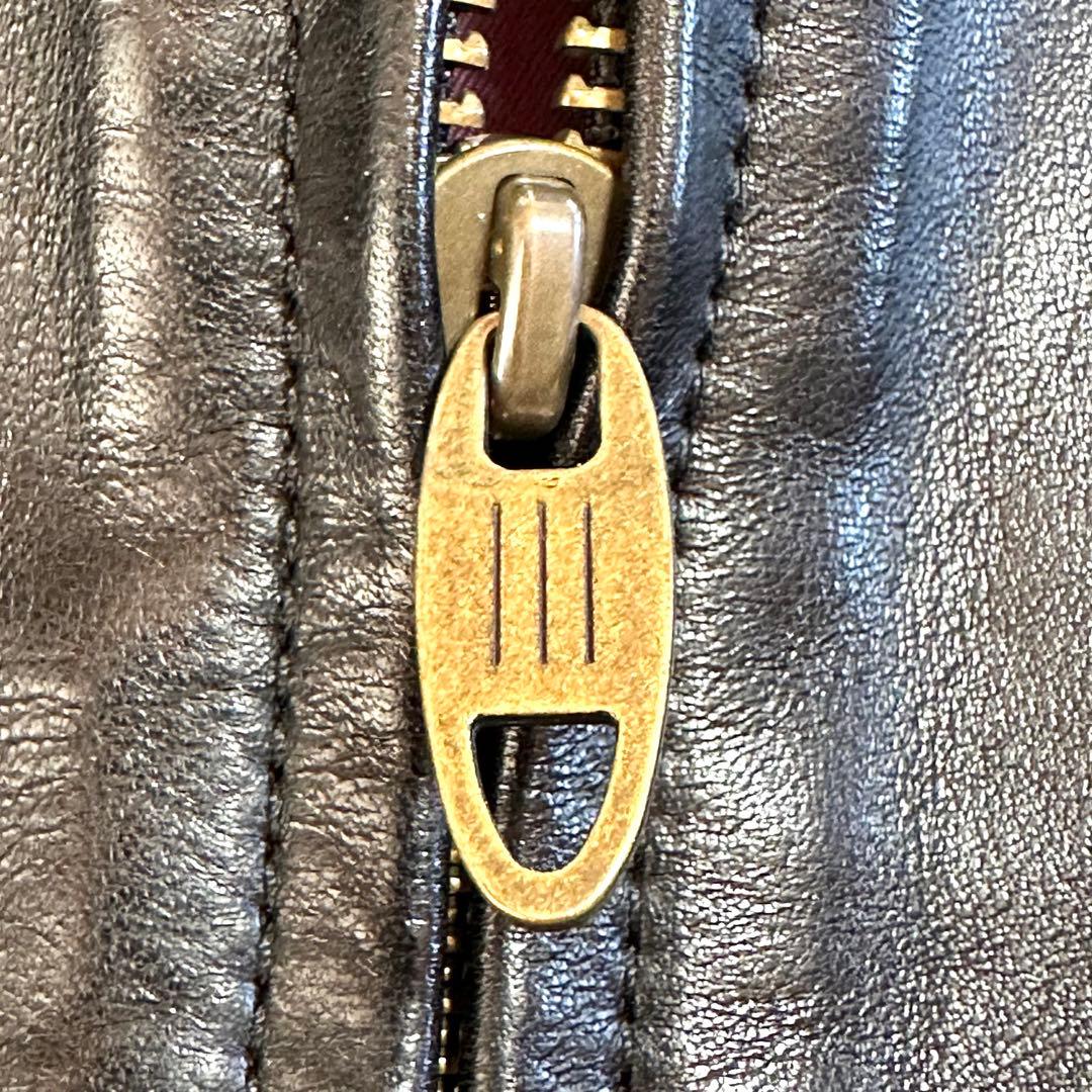 極美品 MR.OLIVE シングルライダースジャケット 馬革 ブラック M