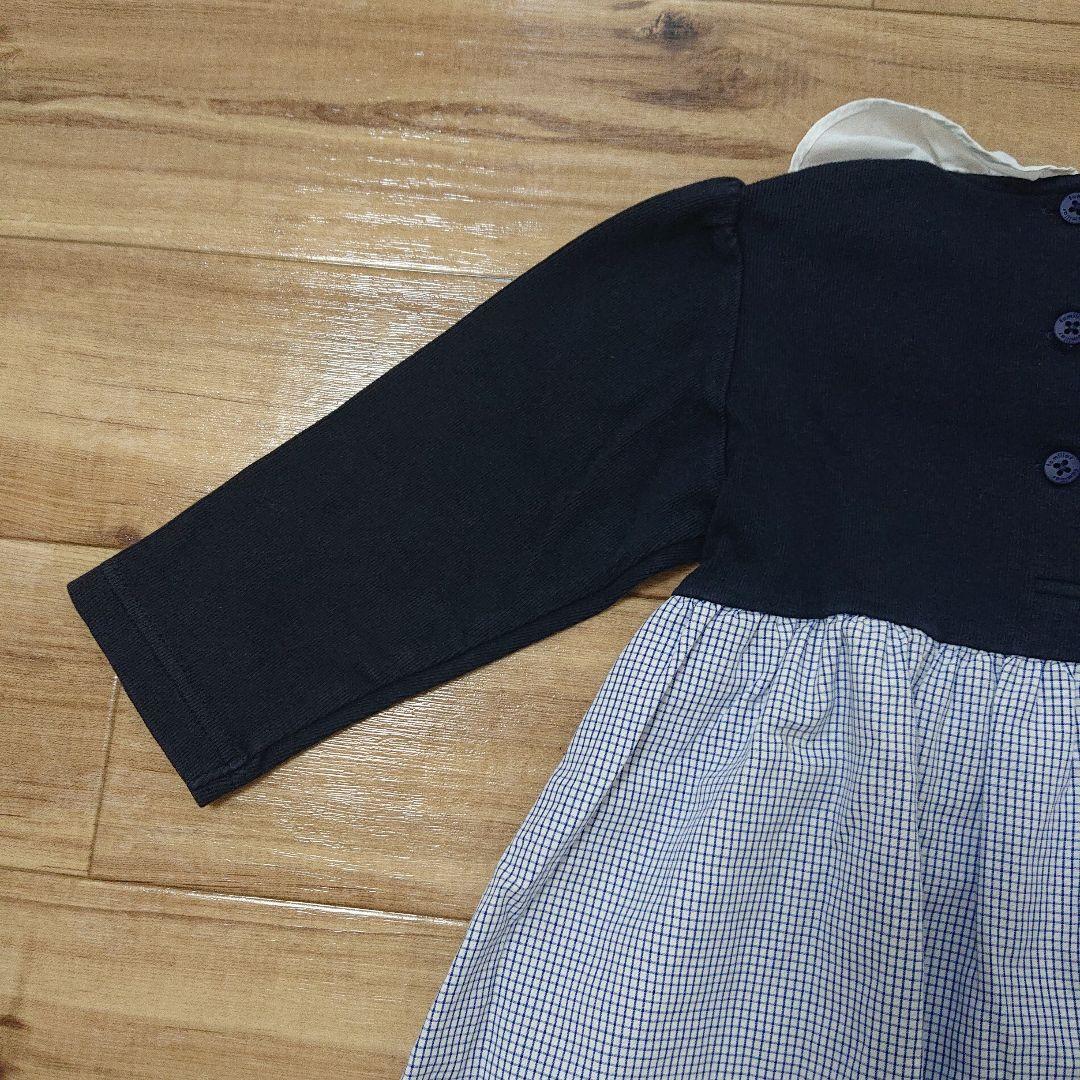 ファミリア テリア 刺繍 ワンピース 90