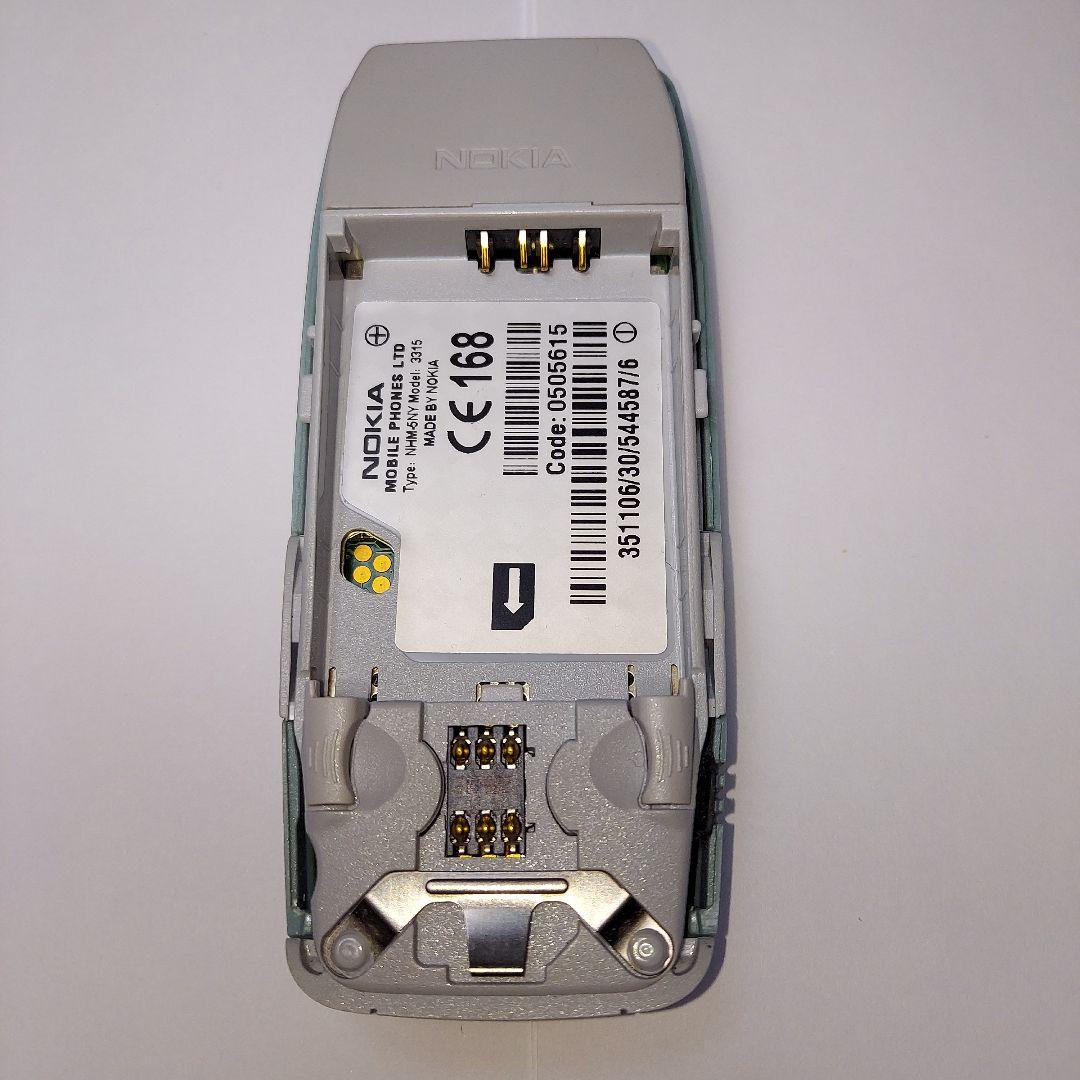NOKIA 3315 携帯電話　アジア仕様　充電器　SIMカード