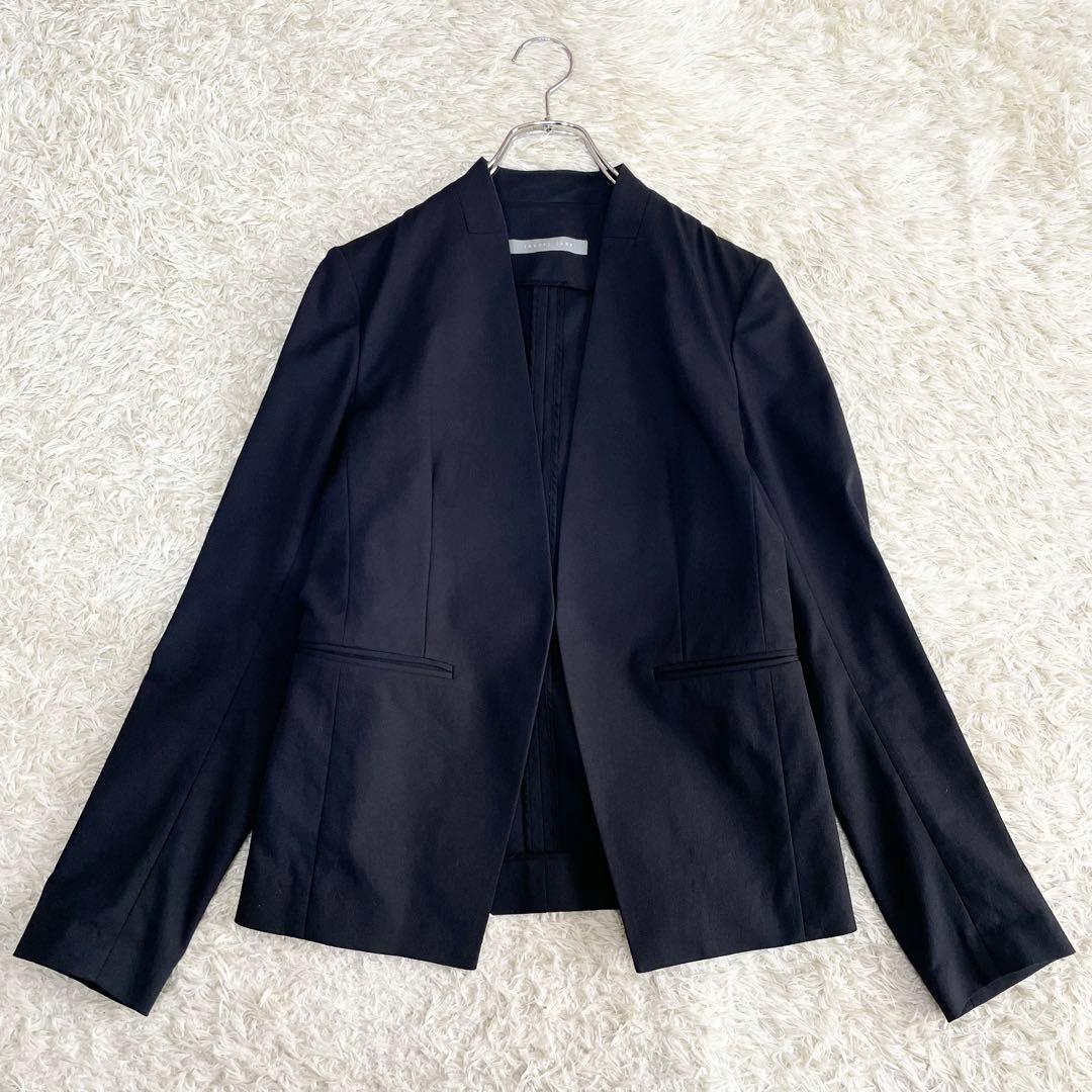 極美品 theory luxe ノーカラージャケット パンツスーツ セットアップ