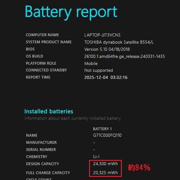 美品！Dynabook B554/L第4世代Core i3 [415]