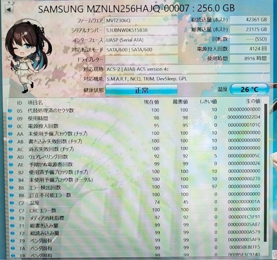 10枚セット 256GB M.2 SATA B&M key 2280 送料無料