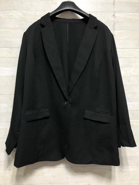 新品☆6L♪黒系無地♪パンツスーツ着回し3点お仕事・フォーマル〇A940