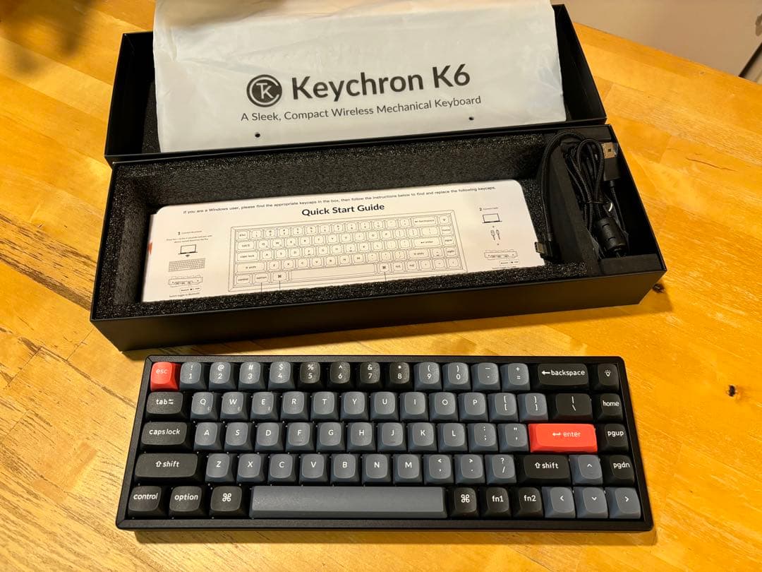 Keychron K6 Pro QMK/VIA ワイヤレス・メカニカルキーボード