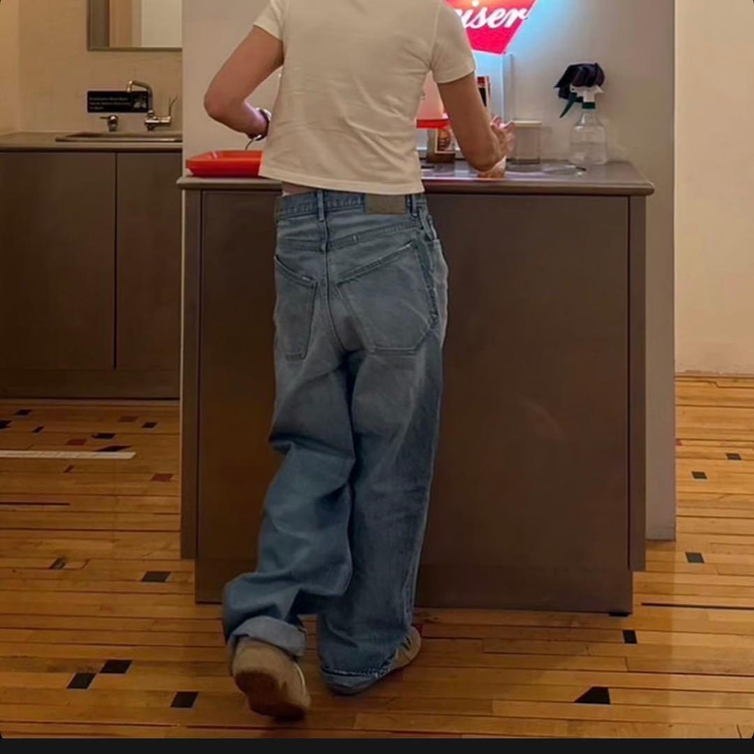 a*i様 ok.soon オクスン original wide denim bl