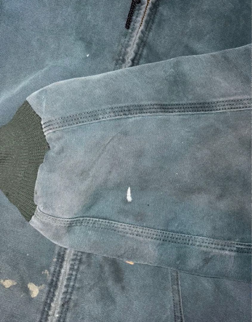 Carhartt 2XL アクティブジャケット フェード 80's 企業 緑