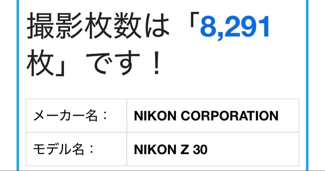 Nikon Z30 ミラーレス一眼カメラ 本体　※ 最終値下げ※