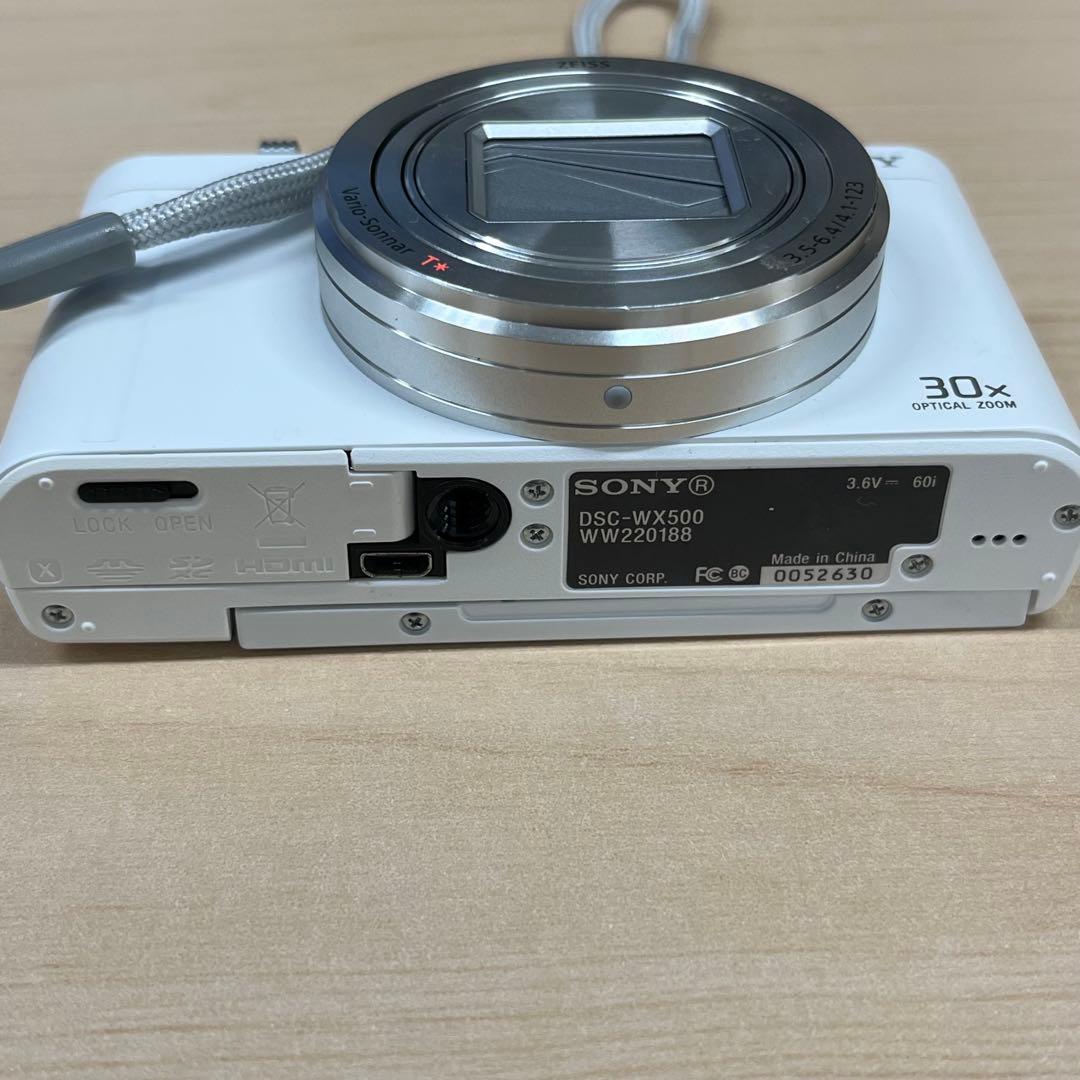 SONY Cyber-shot DSC-WX500 ホワイト　コンデジ 訳あり品