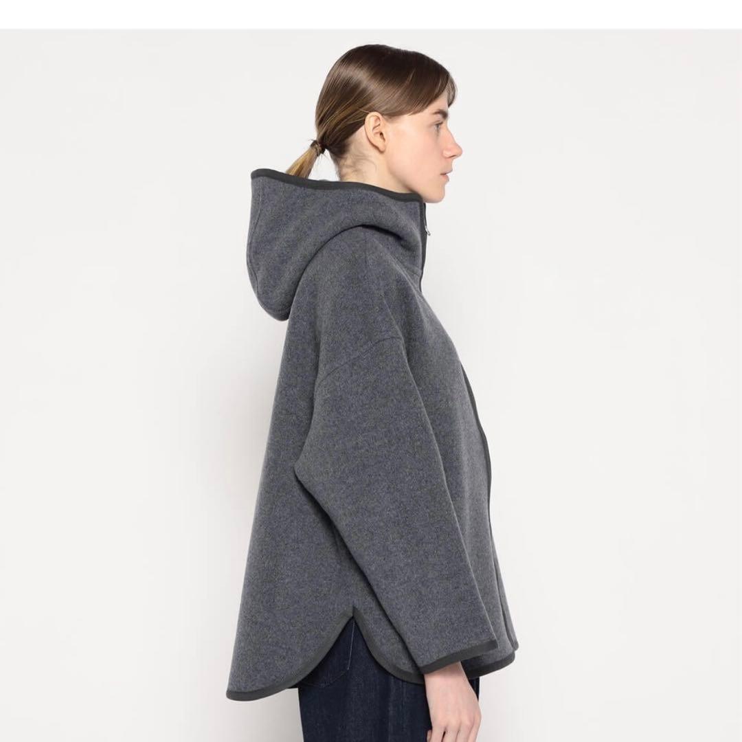 DANTON フード付きオーバーサイズジャケット グレー36