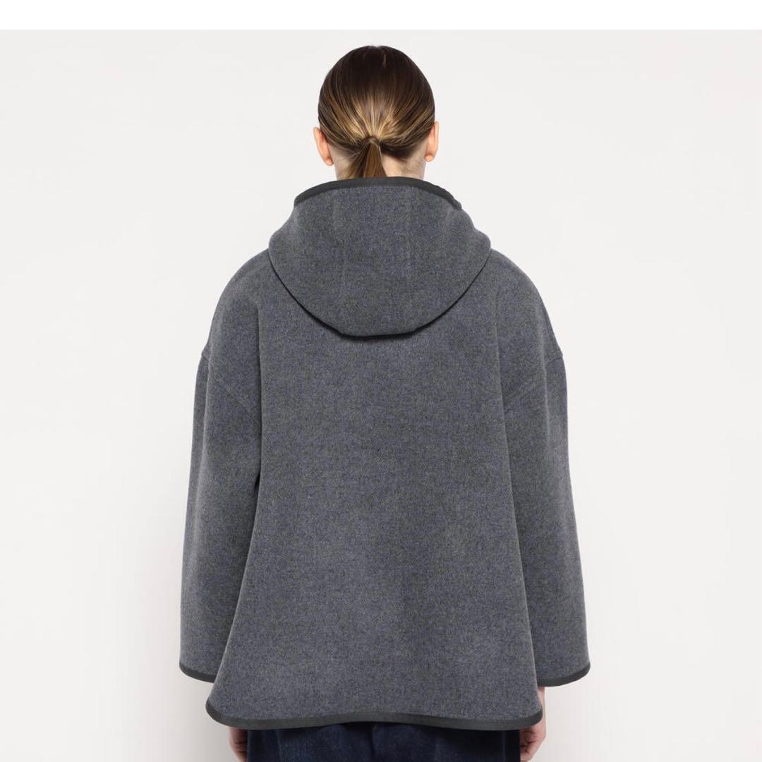 DANTON フード付きオーバーサイズジャケット グレー36