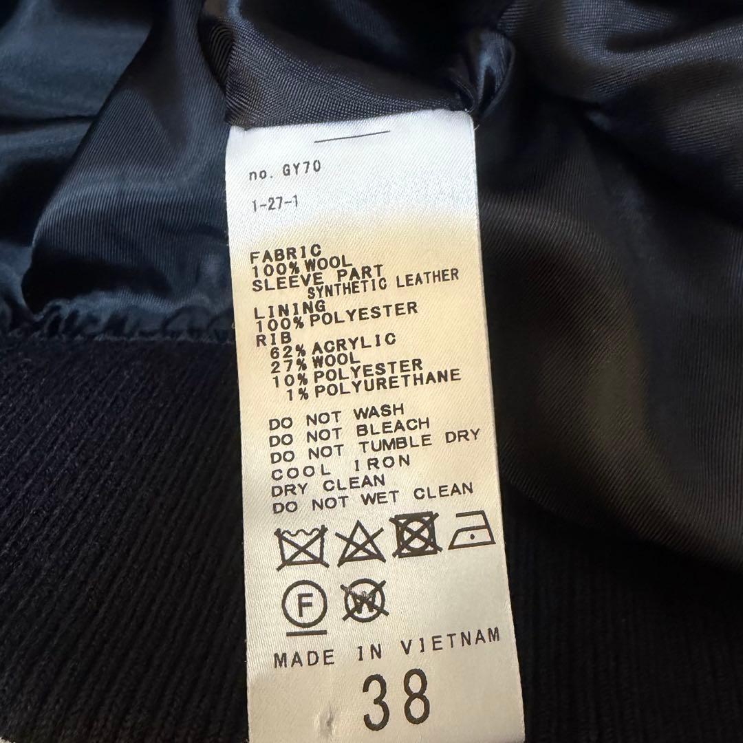 Spick & Span スタジアムジャンパー ブラック 38 M