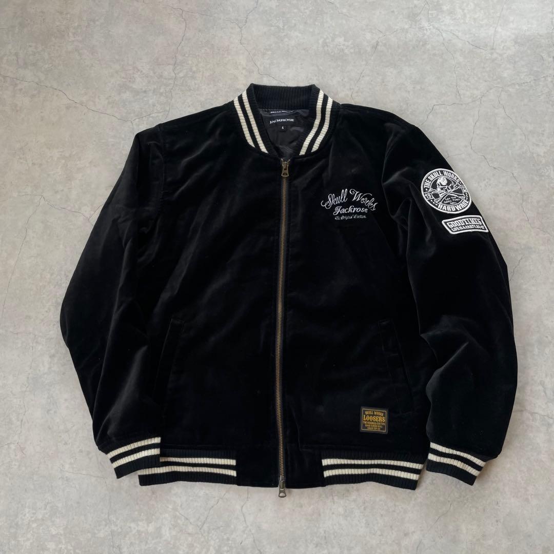 JACK ROSE ジャックローズ ベロア スカジャン 黒