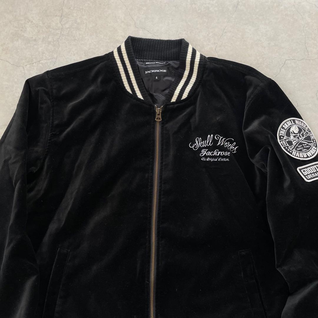 JACK ROSE ジャックローズ ベロア スカジャン 黒