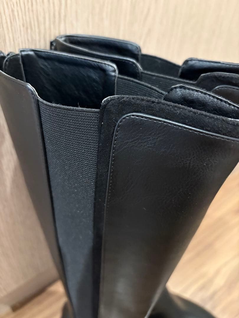 未使用☆HIAND Chelsea Long Boots ブラック最新モデル