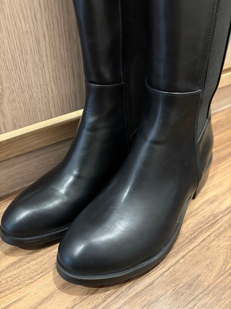 未使用☆HIAND Chelsea Long Boots ブラック最新モデル