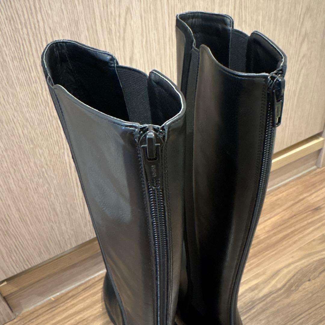 未使用☆HIAND Chelsea Long Boots ブラック最新モデル