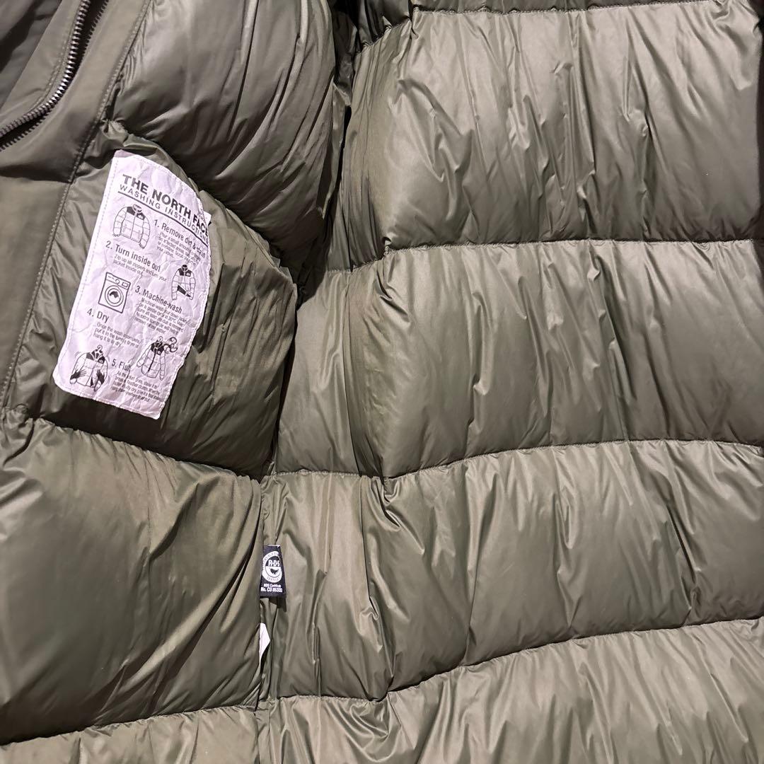 ザノースフェイスホワイトレーベル　ダウンジャケット　カーキ　S