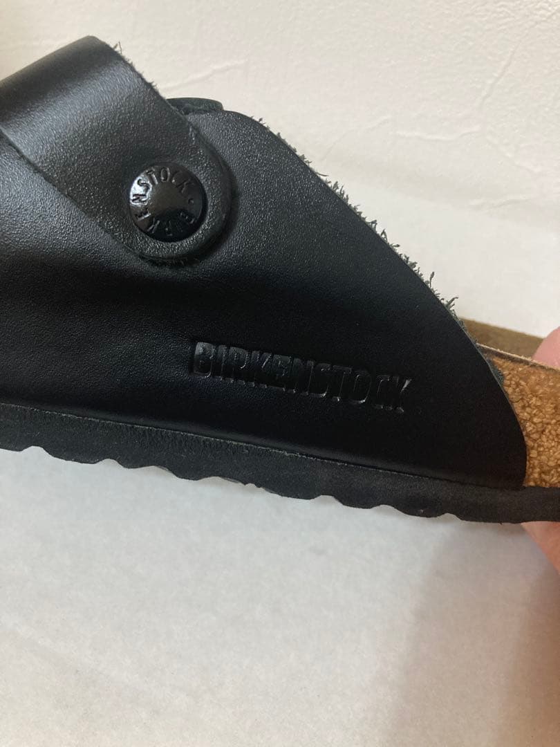 BIRKENSTOCK ボストン レザー　ブラック　　38(24.5cm)