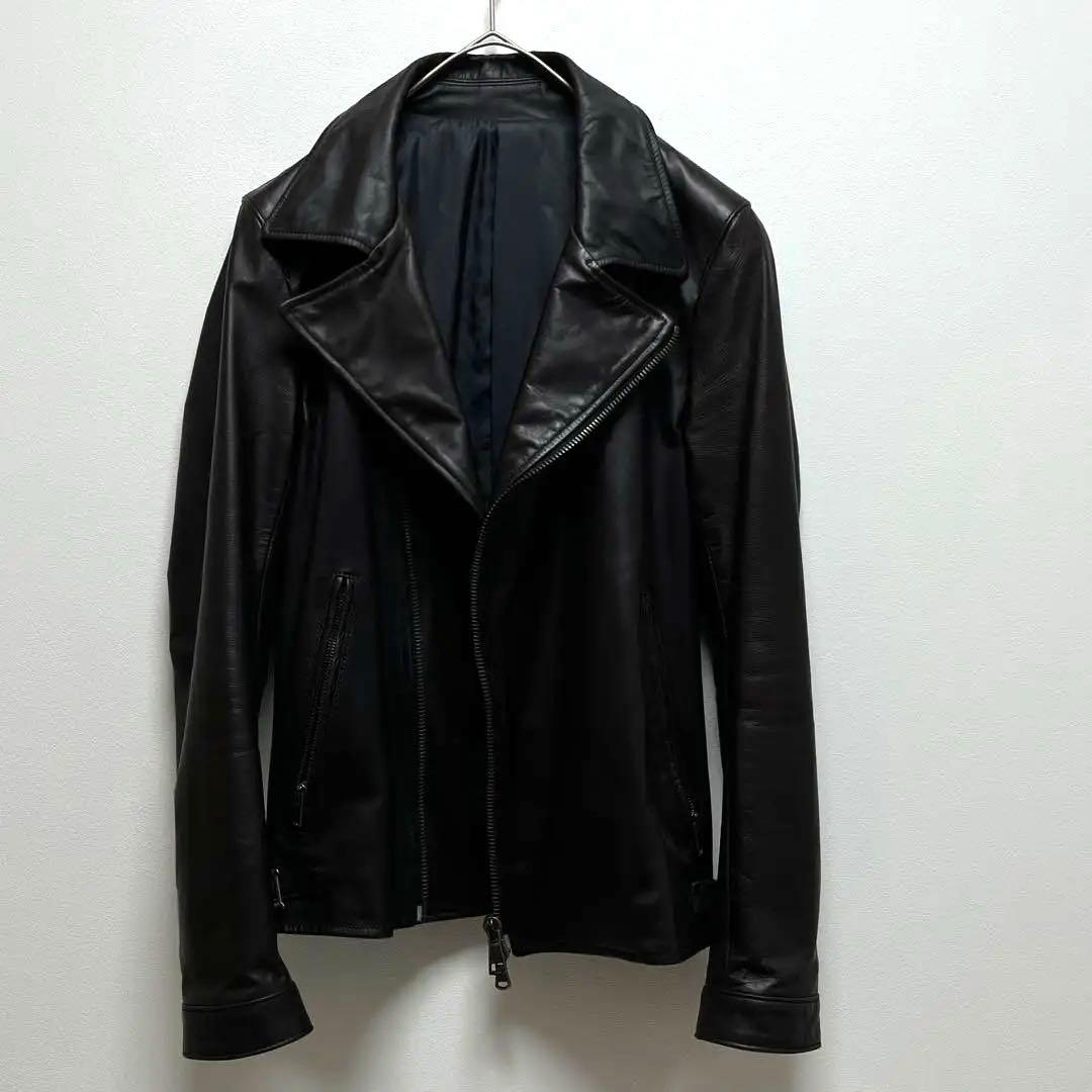 LOUNGE LIZARD ダブル レザー ライダースジャケット size:1