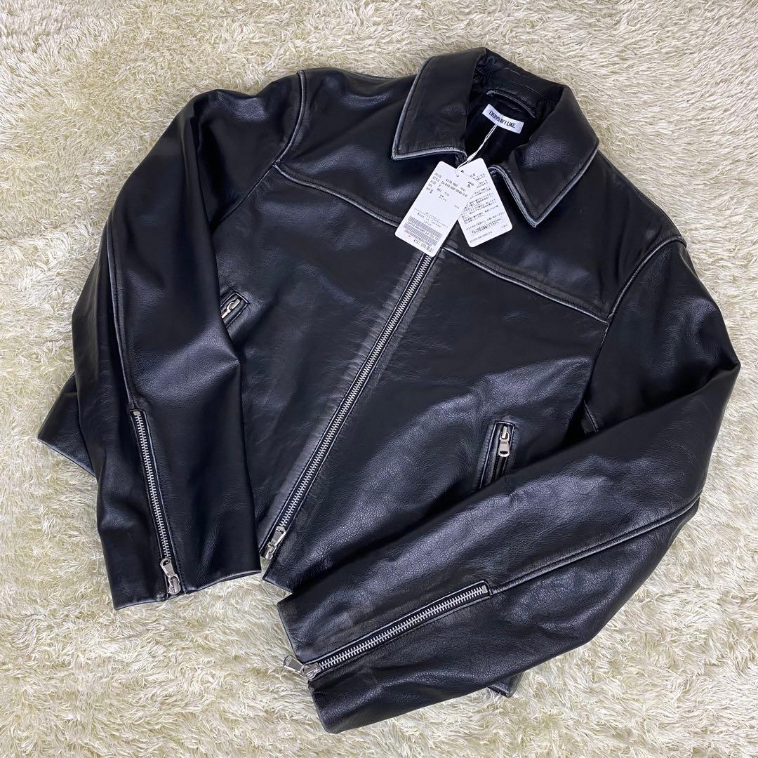 【新品タグ付】Deuxieme Classe ダメージ加工 レザージャケット